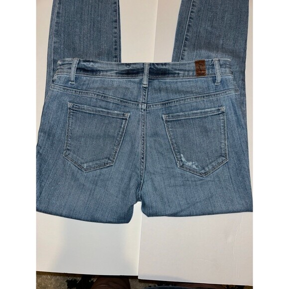 VERA WANG SIMPLY VERA Skinny Women 4 Blue Jeans Stretchy 5 Pocket - Picture 5 of 6